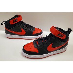 Nike Court Borough Mid 2 Youth Sneakers Black/Red CD7782 003 ✅️✅️ Approved